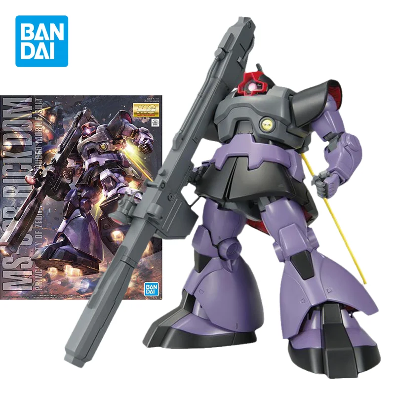 

Bandai Original Gundam Model Kit Anime Figure MG 1/100 MS-09R Rick Dom Action Figures Collectible Ornaments Toys Gifts for Kids