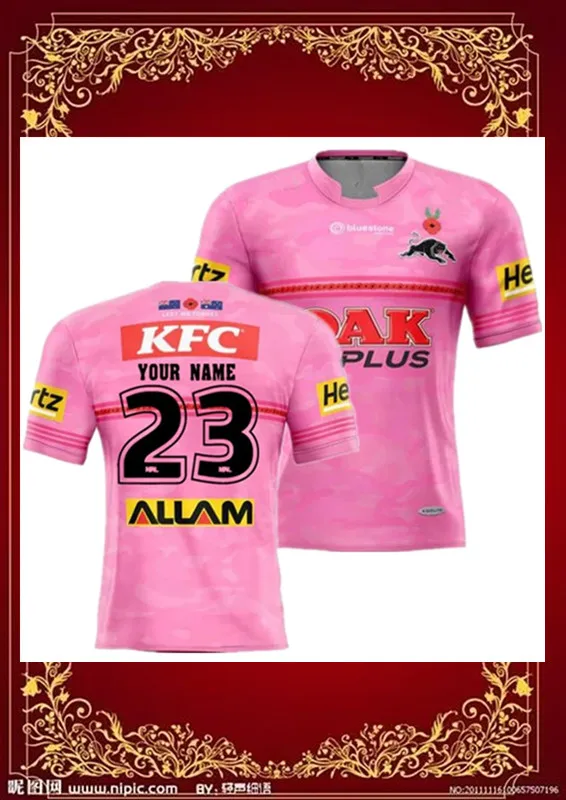 2023 Penrith Panthers Anzac Rugby Jersey Size Smlxlxxl3xl4xl5xl Rugby Jerseys AliExpress