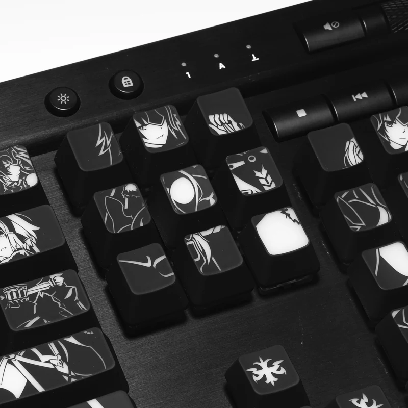 Fgo Fate Grand Order Anime Tema Backlit Black Hole Keycap Design Personalizado Fgo Fate Grande Ordem Jeanne Darc Alter - Imagem 3