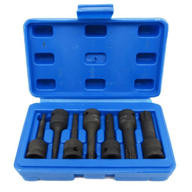 T-Type 3/8 Inch Pneumatic Pressure Batch Socket Tool Set Hexagon Ratchet Screwdriver Drill Bit | Инструменты