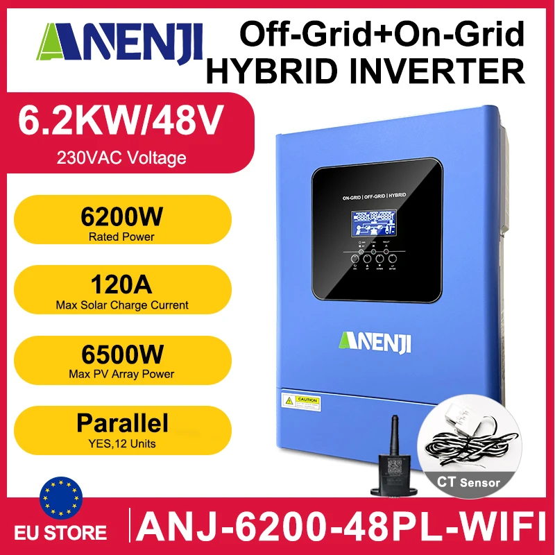 Falownik ANENJI 6.2KW Inverters 48V z Polski za $272.45 / ~987zł
