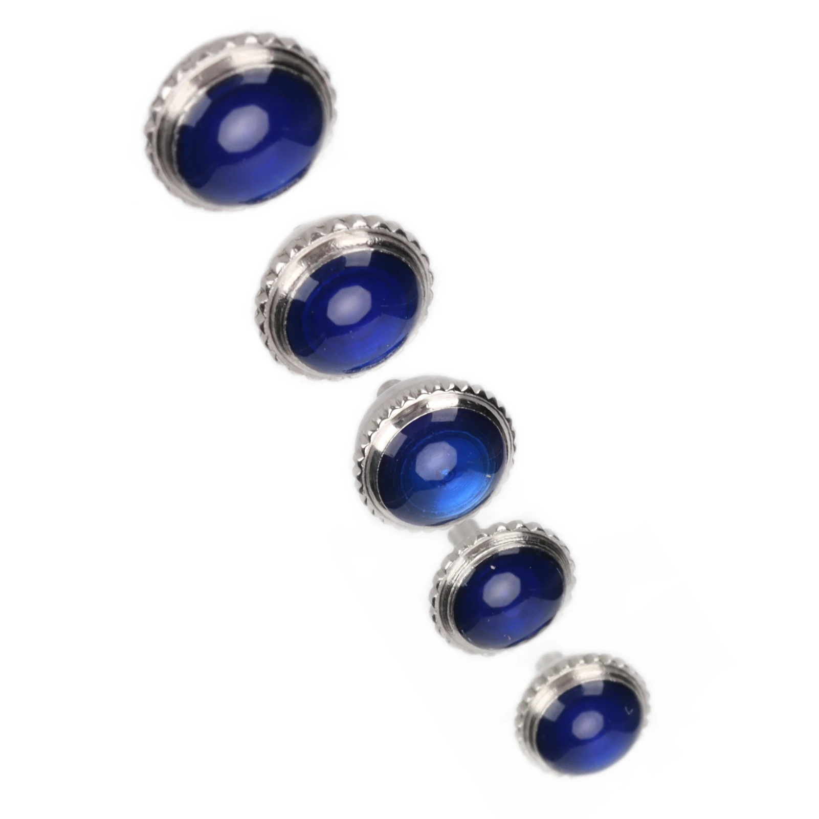 Watch Crown Parts Steel Blue Balloon Replacement Watch Crown Buttons Assortment Parts