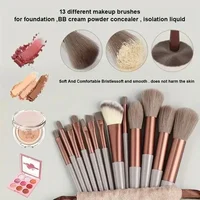 Ensemble de pinceaux de maquillage, doux et moelleux, professionnel, fond de teint cosmétique, poudre, fard à paupières, mélange Kabuki, outil de beauté 2