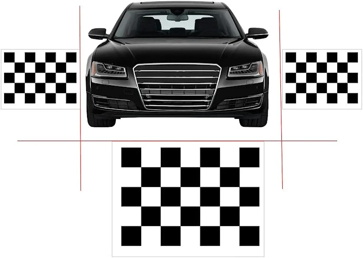 4pcs*(1.6 * 1.2M) 2D Vehicle Camera Calibration Calibration Cloth for 360-Degree Panoramic Bird's-Eye Panoramic DVR System