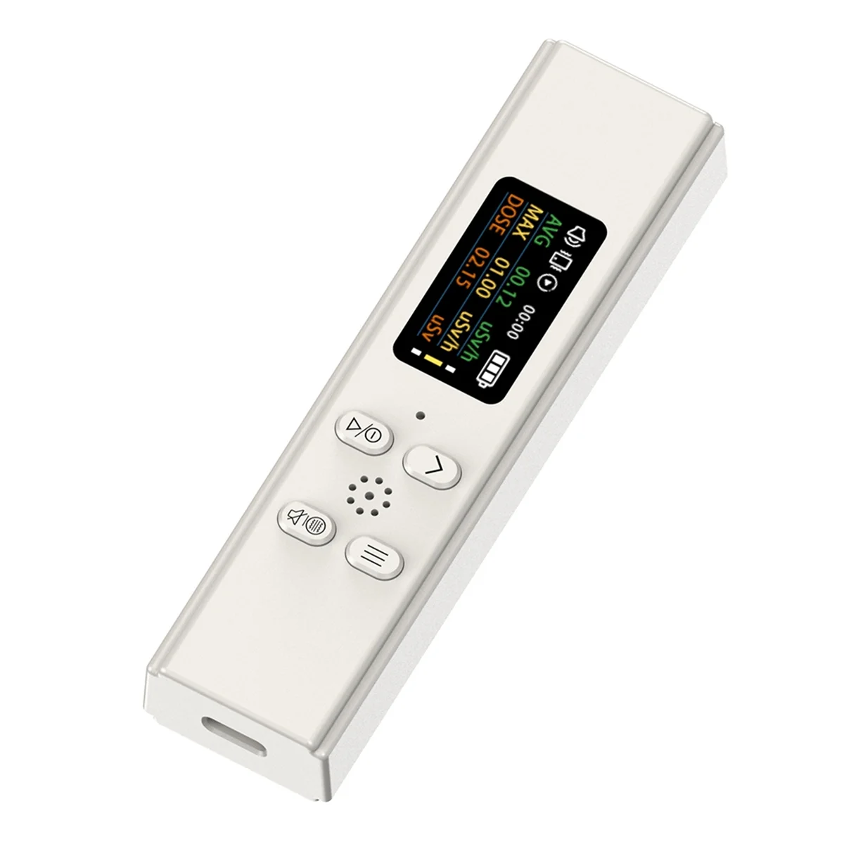 

Nuclear Radiation Detector Geiger Counter Sewage Discharge Monitoring Personal Radiation Dose Alarm Instrument White