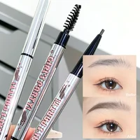 Waterproof Double Head Eyebrow Pencil Lasting Easy To Color No Blooming Ultra Fine Rotatable Eye Brow Pen Eyes Makeup Cosmetics 1