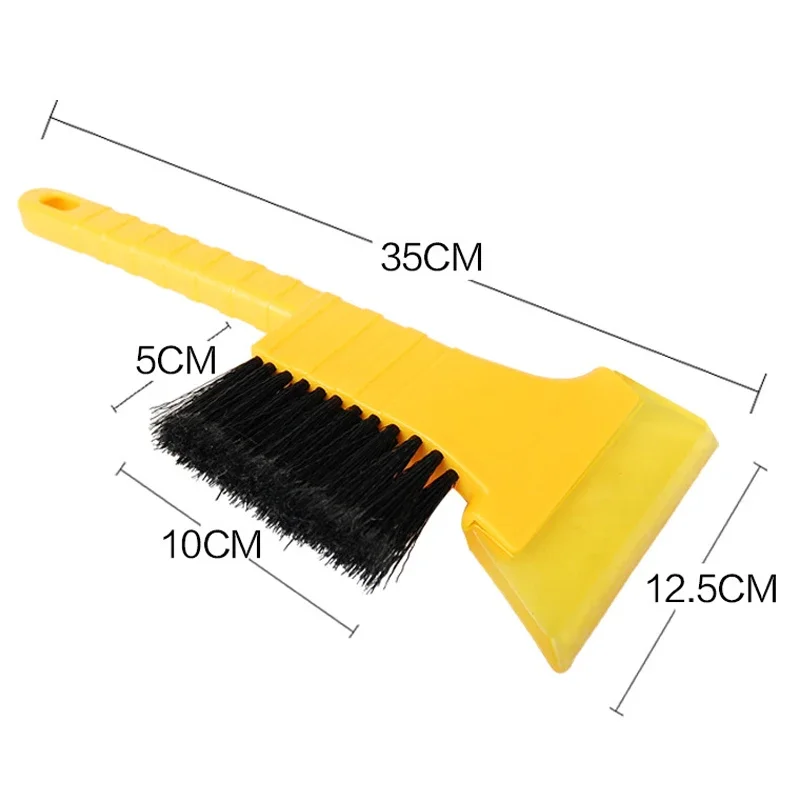 1 Pc New Portable Multifunctional Car Windshield Snow Removal Shovel with Brush Snow Brush Tool Supplies Automobile Accessories