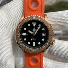 

STEELDIVE SD1996S CUSN8 Bronze Dive Watch Baby Abalone Matte Black Super Luminous Dial 200M Waterproof Mechanical Wristwatches