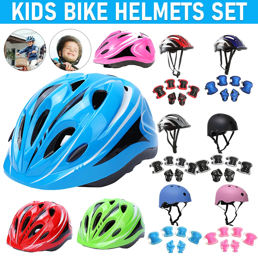 Casco Da Bici Per Bambini 3-13 Anni - Regolabile, Con Set Di Protezioni, Per Bici, Scooter E Pattini