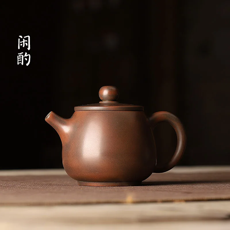 

Xianyan чистый ручной работы НЕОБРАБОТАННАЯ руда Guangxi Qinzhou Yuxing керамический чайник кунг-фу чайник маленький объем Rongtian чайник