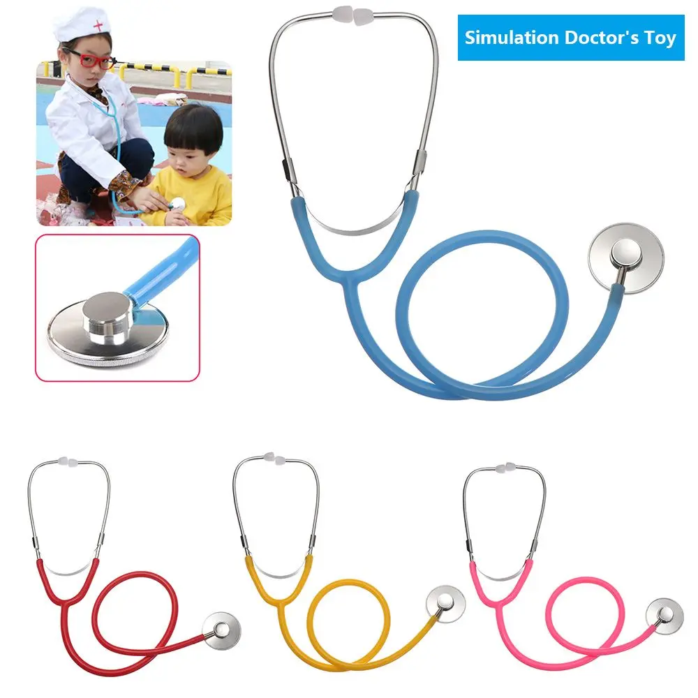 Plastic Stethoscope Children's Stethoscope Toy Simulation Doctor's Toy Family Parent-Child Games Imitation Games 7 Colors