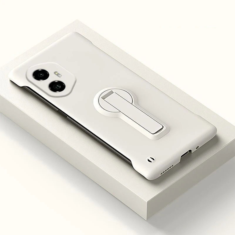 Ultra-Thin Frameless Phone Case with Holder - Premium Protection Cover