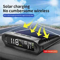 Beidou – affichage tête haute HUD universel pour voiture, odomètre de vitesse par Satellite, GPS solaire sans fil, Instrument de température d'altitude 2
