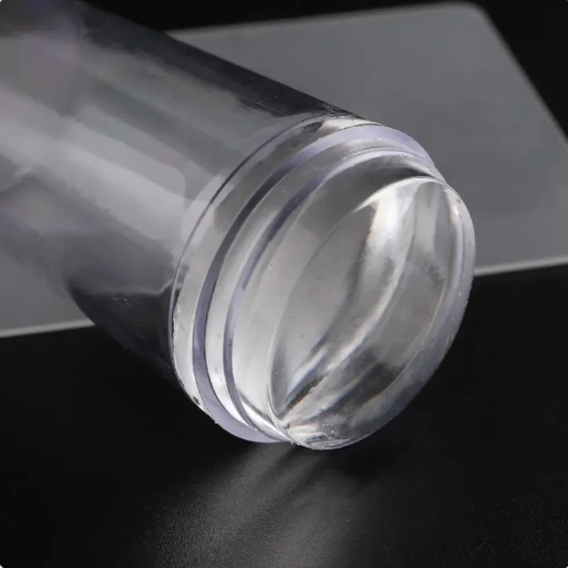 Nail Art Stamping Kit Transparent Nail Stamper Scraper Jelly Silicone Head Stamp for French Nails Printing Manicure