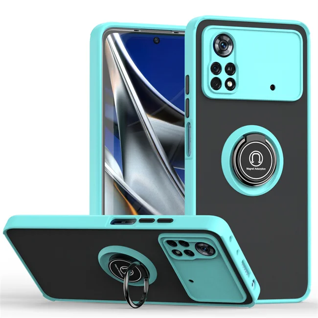 thumbnail image 1 of Shockproof Magnetic Phone Case For Xiaomi Poco X4 Pro X5 5G X3 NFC M3 M4 Pro 4G F4 GT Holder Cover For Poco F3 X3 GT X5 Pro Case, 1 of 5