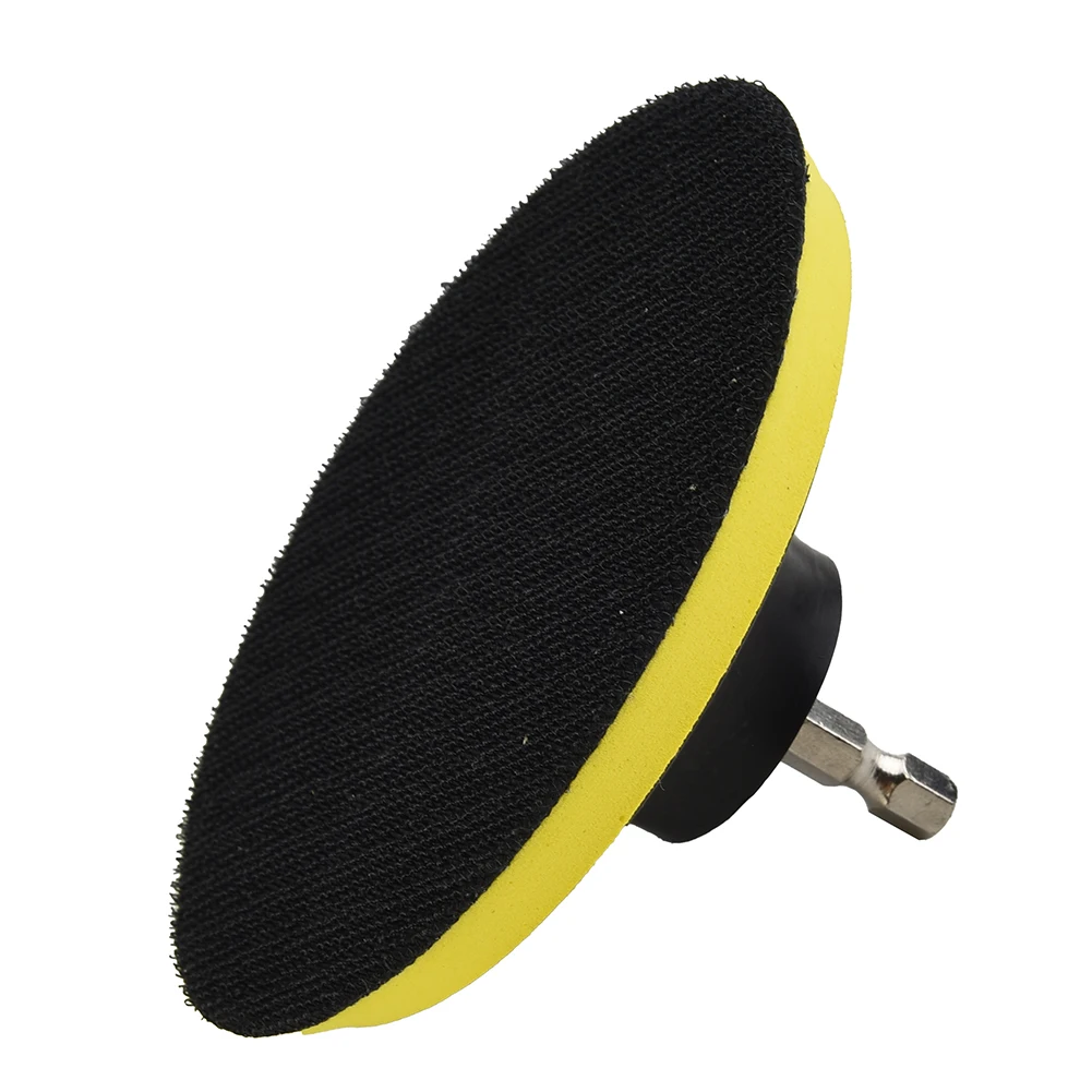 4‘’ Hook&Loop Buffing Pad Sanding Disc Rotary Backing Polishing Pad With M10 Drill Adapter Metal Marble Power Tool Accessories