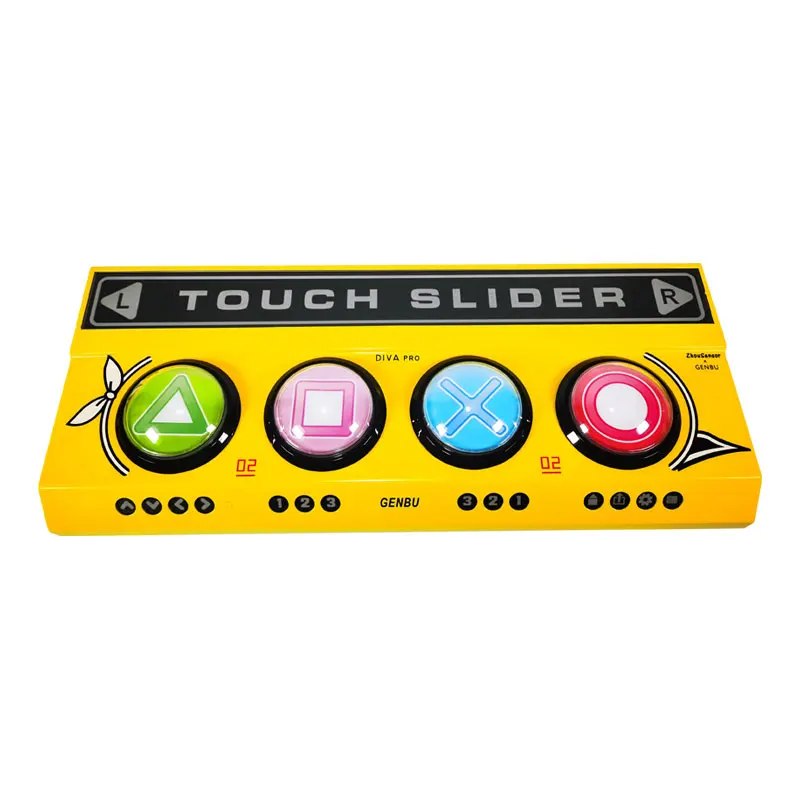 Проводной игровой контроллер ZhouSensorXGENBU для Sony PS, Switch, STEAM PC, LED Touch Bar, Diva Pro,Hatsune Miku, Dance Revolution