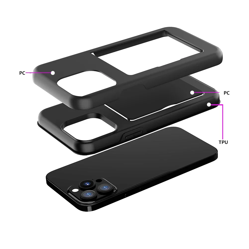 Premium Credit Card Protective Wallet Case – Sleek and Secure Design, Durable Phone Cover