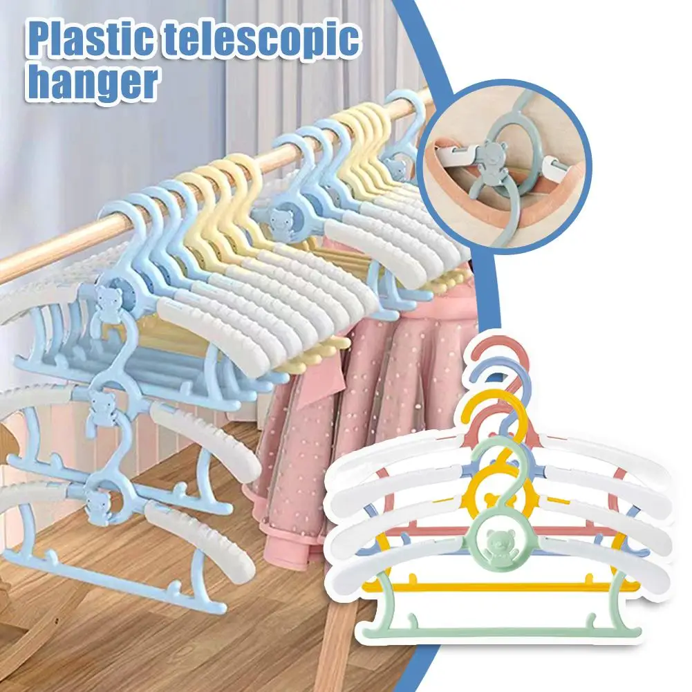 

New Retractable Baby Clothes Hanger Racks Non-slip Baby Hanger Organizer Coats Clothing Windproof Hanger Children Portable R4C0