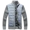 Winter Fleece Carigan Men Sweater Fanshion Patchwork Thick Warm Sweatercoat Men Slim Knitted Sweater Cardigan Men Clothing 2022 4
