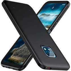 Black Matte Soft TPU Phone Case for Nokia XR20 - 6.67 Inch (Black)
