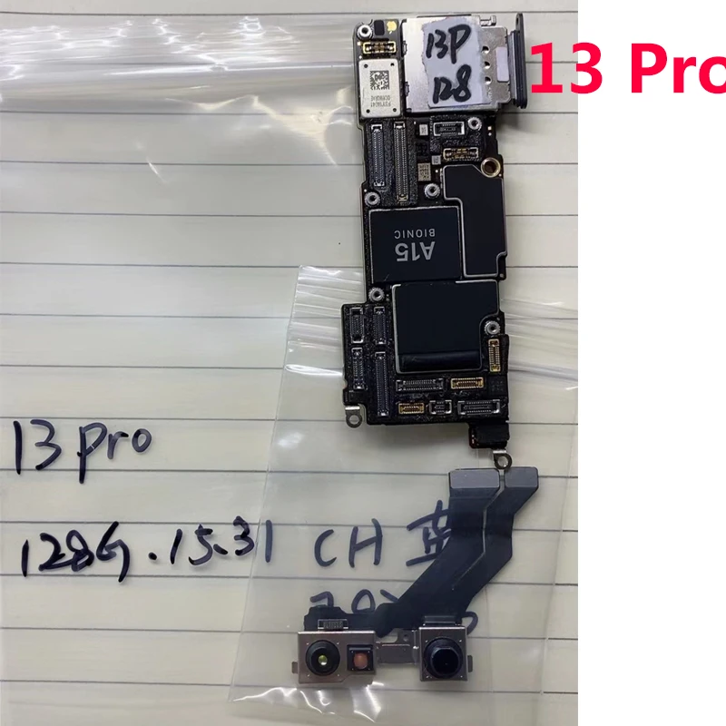 Logic Board Apple iPhone 13 Pro 128GB W/Face ID-FMI-OFF-Unlocked Clean  A2483 -  Parts Tools Gadgets Repair