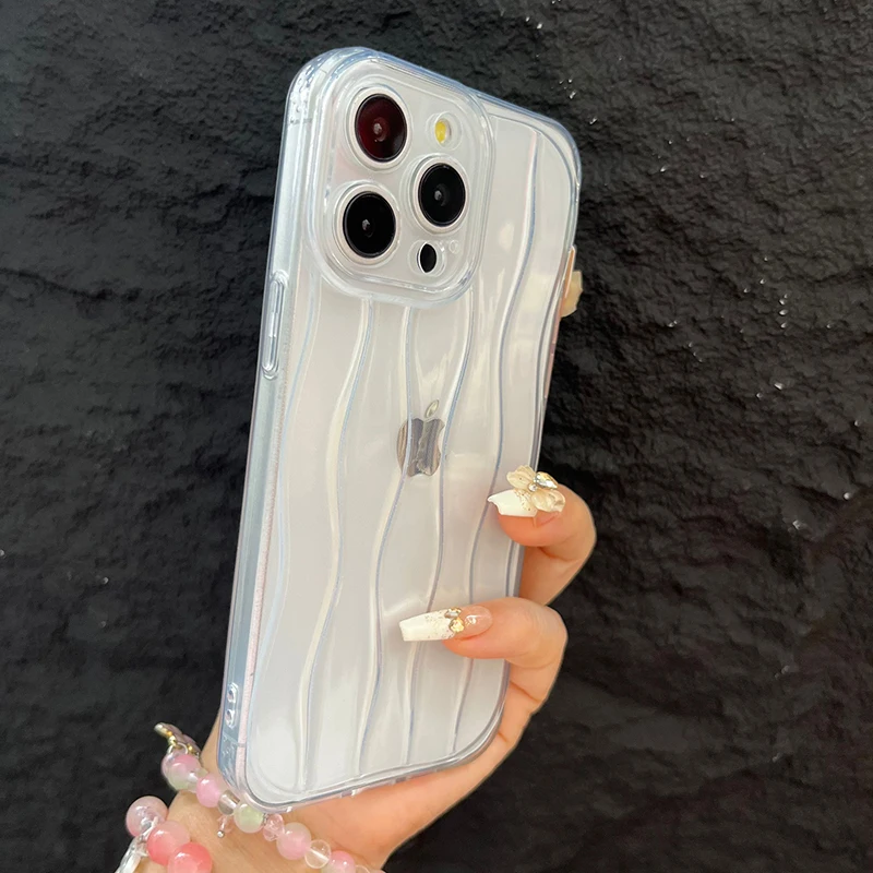 Simple Fashion Wave Lines iPhone Case