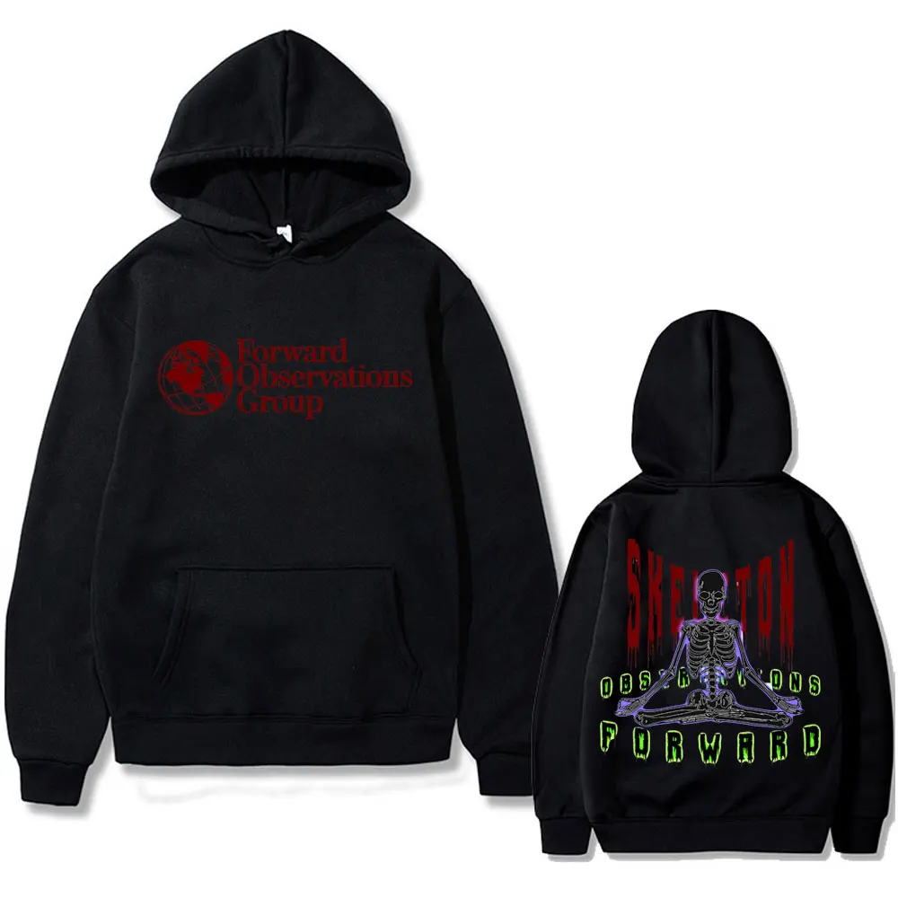 

Forward Observations Group Hoodie Cool Skeleton Graphic Print Hoodies Male Casual Oversized Sweatshirt Men Gothic Punk Clothes