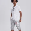 Mens Summer Shorts Elastic Drawstring Waist Lightweight Breathable Quick-Dry Sports Cropped Pants for Basketball Fitness Running 5