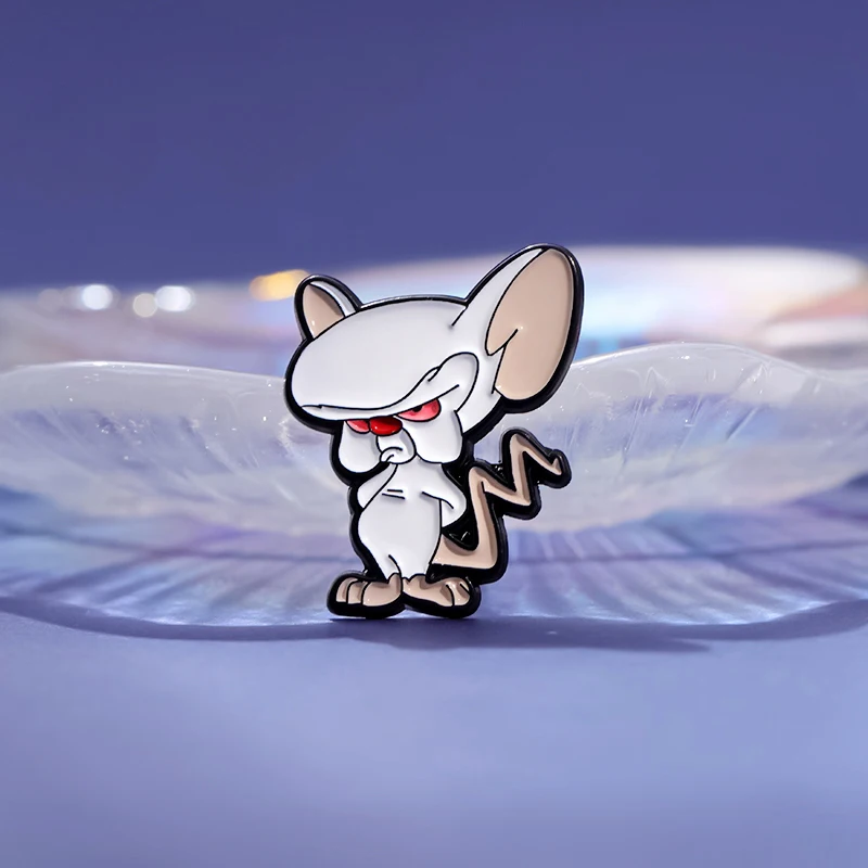 Cartoon Anime Mouse Brooch Enamel Pins Creative Classic Comedy Animation Brooches Lapel Pin Backpack Clothes Accessory Jewelry