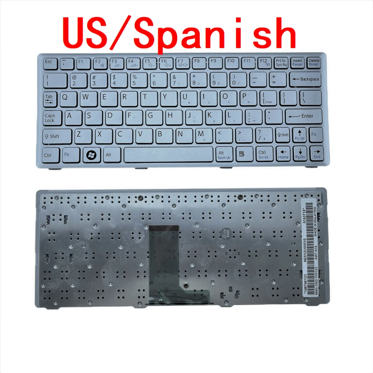 Nuova Tastiera Per Laptop Spagnola Degli Stati Uniti Per La Sostituzione Del Pc Notebook Sony Vaio W117