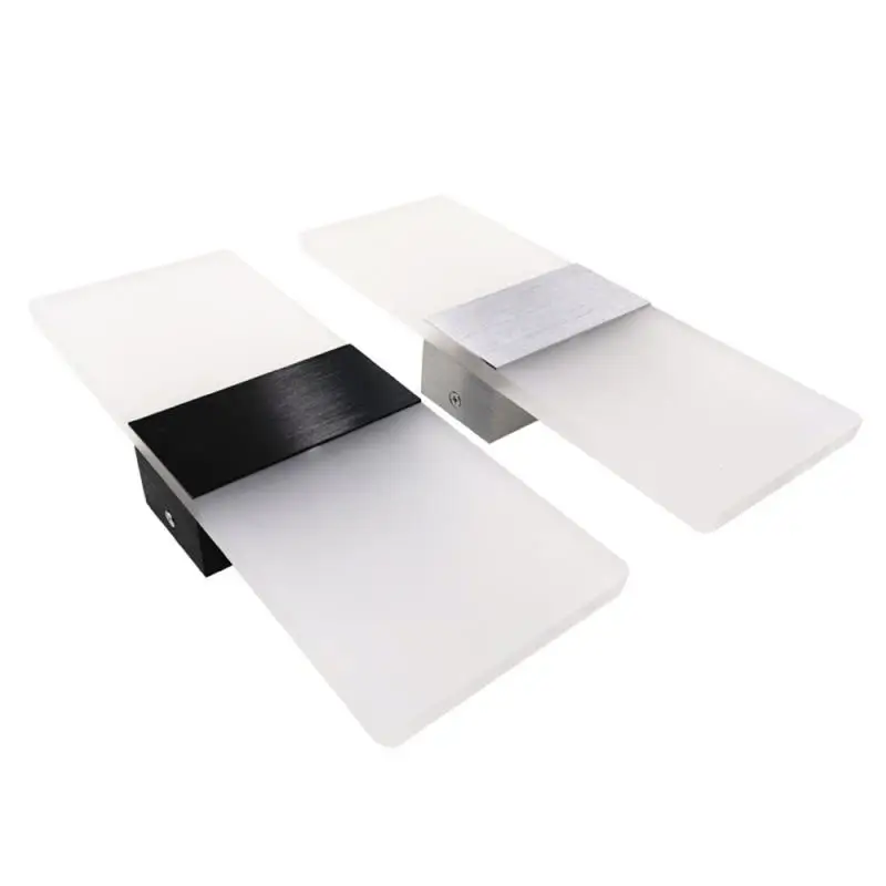 미니 LED 아크릴 벽 램프, AC85-265V 길고 따뜻한 흰색 침구, 거실 실내 벽 램프, 3 W, 6 W, 12W