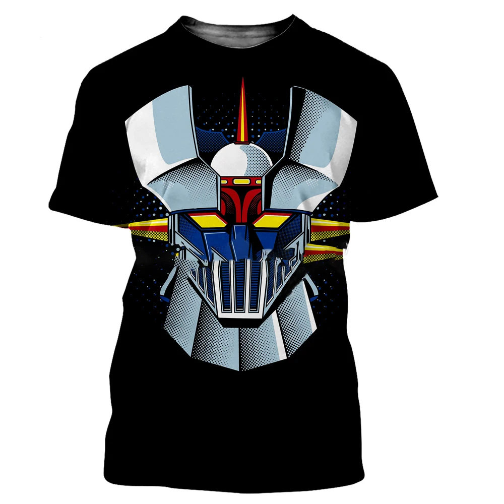 Mazinger Z 3D Print Short Sleeve T Shirts