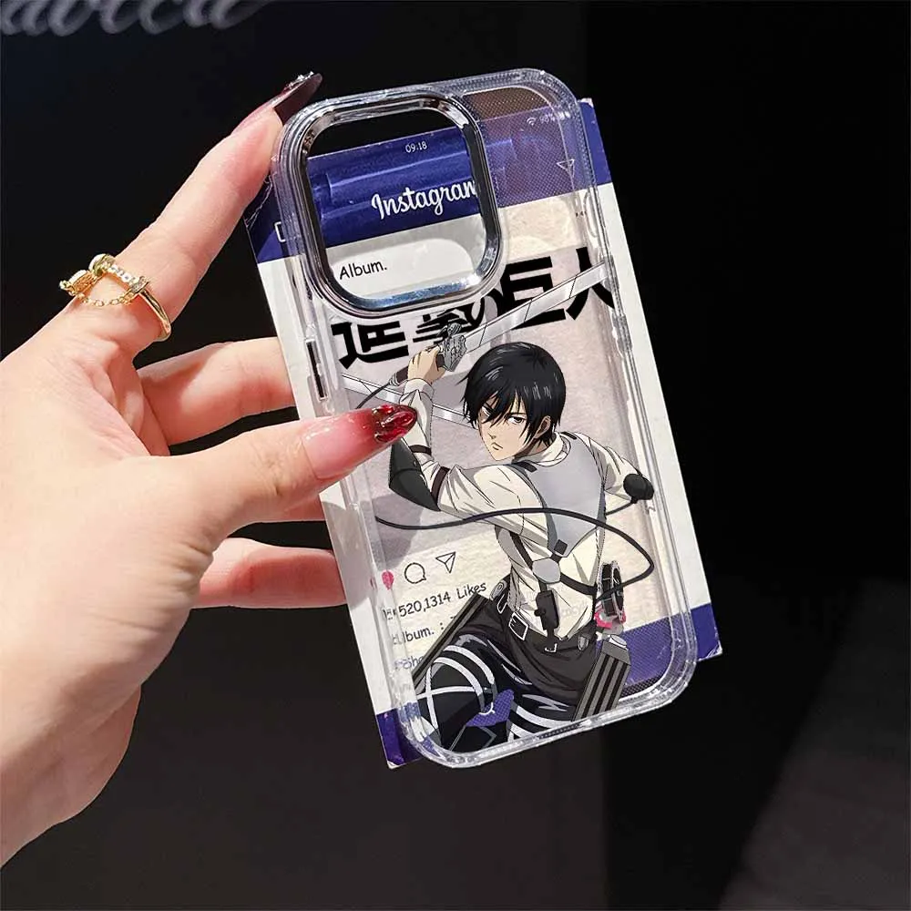 Anime Attack on Titan Transparent Soft Phone Case