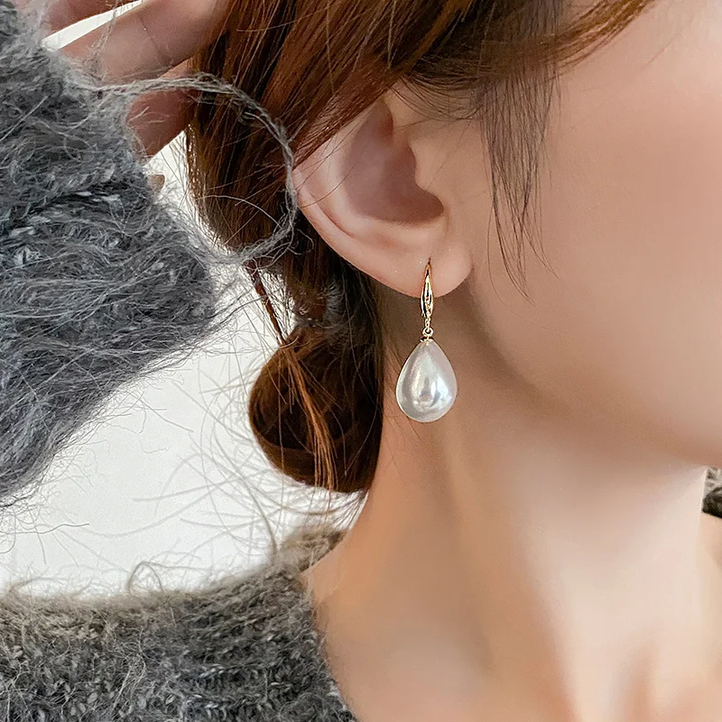 Корейские серьги с имитацией жемчуга, элегантные серьги-капли воды для женщин и девушек, модные свадебные украшения для вечеринок, подарки