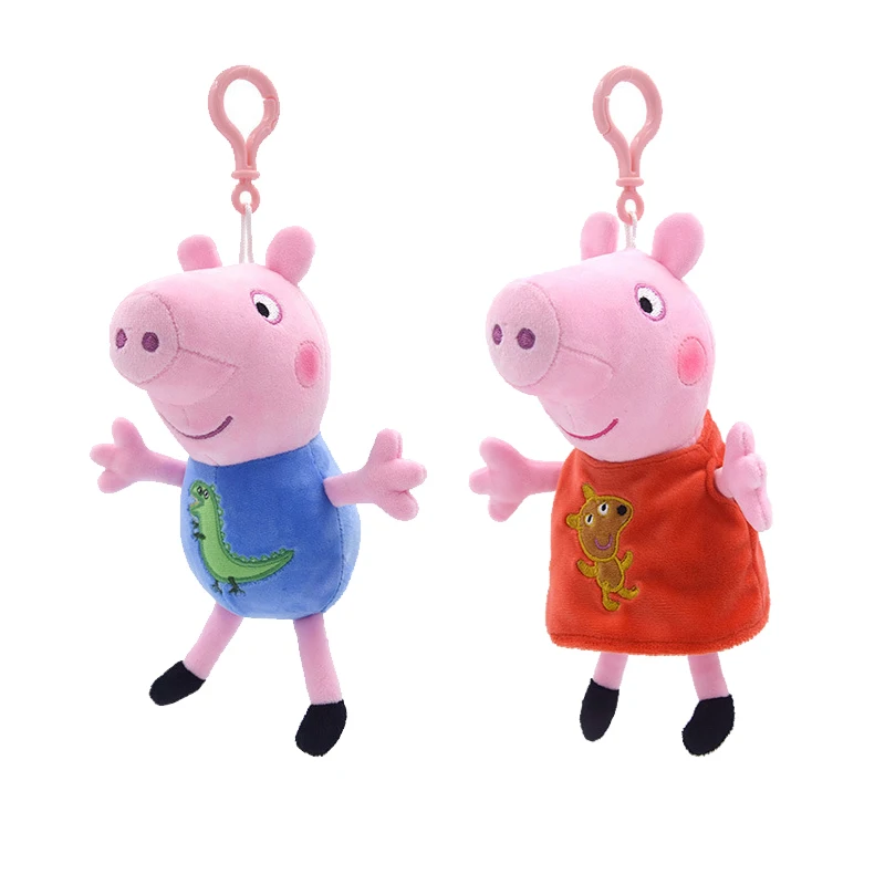 Original Peppa Pig Plush Toys George Holiday Party Decoration Family of 4 Suit Children's Toys Christmas Gifts - Bilde 6