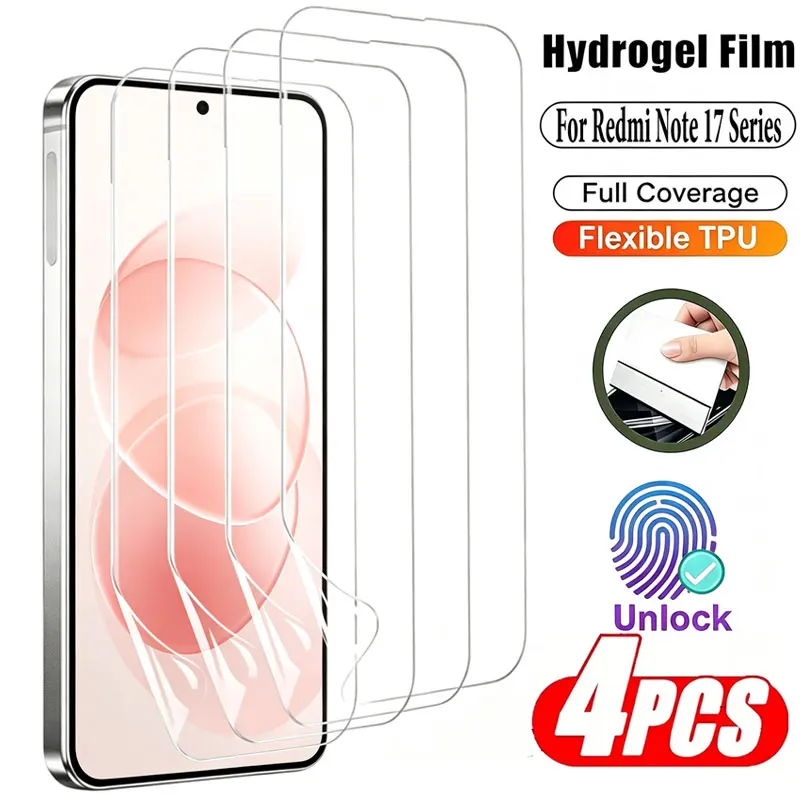 4PCS Soft Hydrogel Screen Protector Film Set