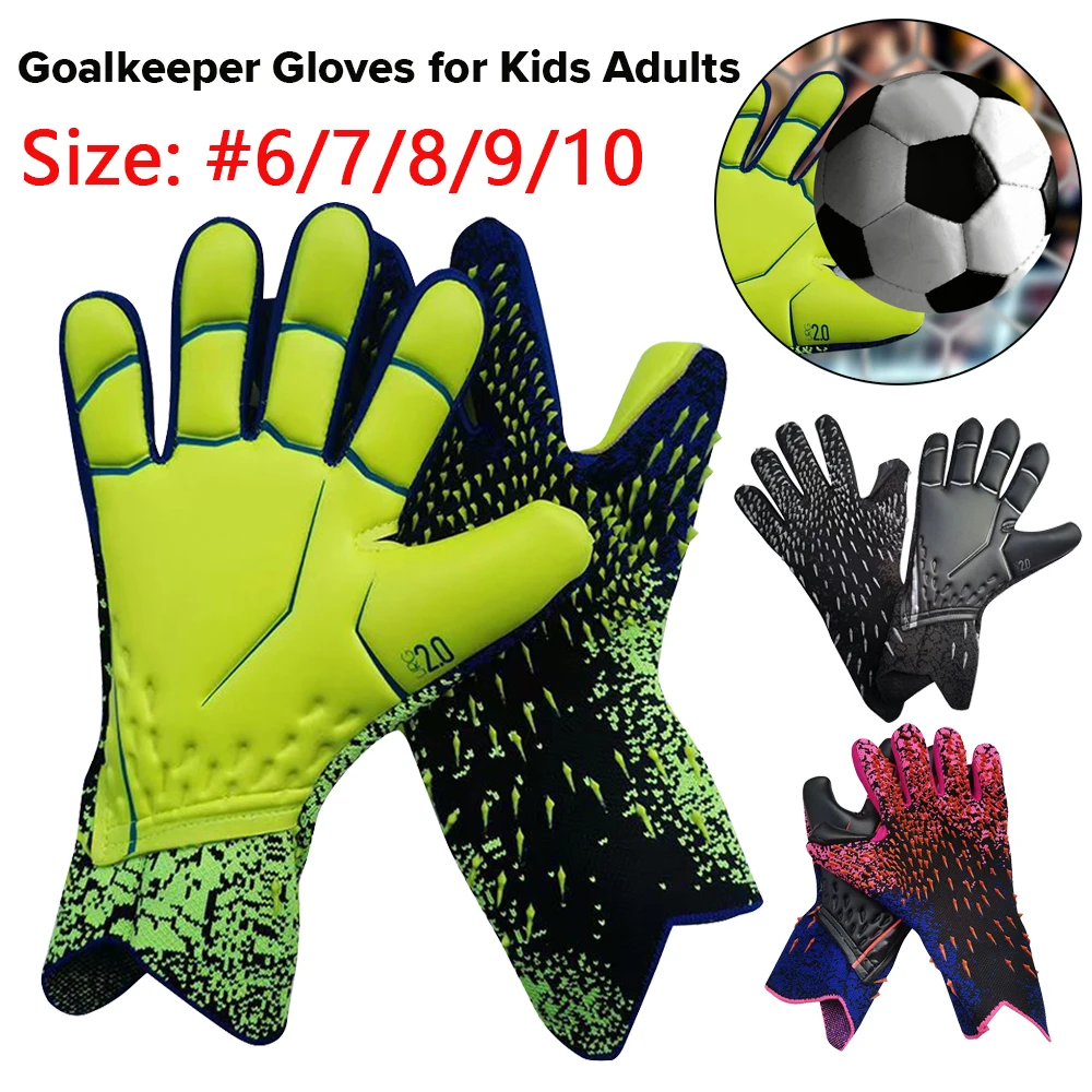 GoalkeeperGlovesStrongGripforSoccerGoalieGoalkeeperGlovesFootballGlovesforKidsYouth