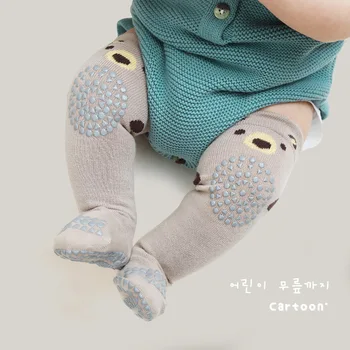 남아 무릎 높이 긴 부드러운 어린이 양말, 유아 면 레이스 아기 양말, 여아 어린이 양말