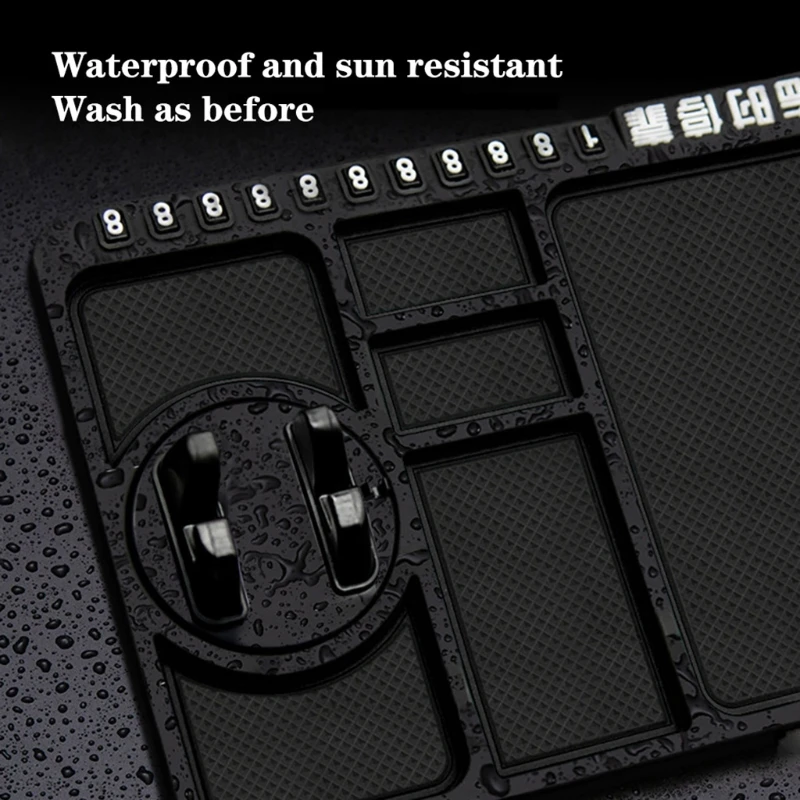Car Dashboard Pad Non-slip Silicone Mat Phone for Key Holder Pads Mat for Coins Keys