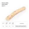 1pc Natural Coffee Wooden Dog Chew Toys for Puppy Pet Dogs Teething Stress Relief Molar Teeth Cleaning Safe Chew Sticks Supplies 5