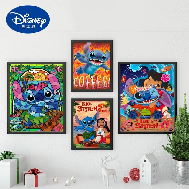 Disney Lilo and Stitch Kids Personalised Wall Art Bedroom Print Girl Boy  Gift uk