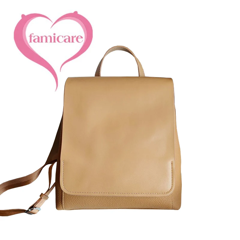 FashionFemaleGenuineLeatherBackpackLadysLargeCapacityShoulders