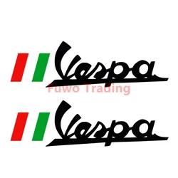 Fuwo Trading – autocollants en vinyle Anti UV pour voiture, accessoires extérieurs, nouveaux, extraordinaires, Pegatinas, Vespa, Logo Bandera, Salon italien 