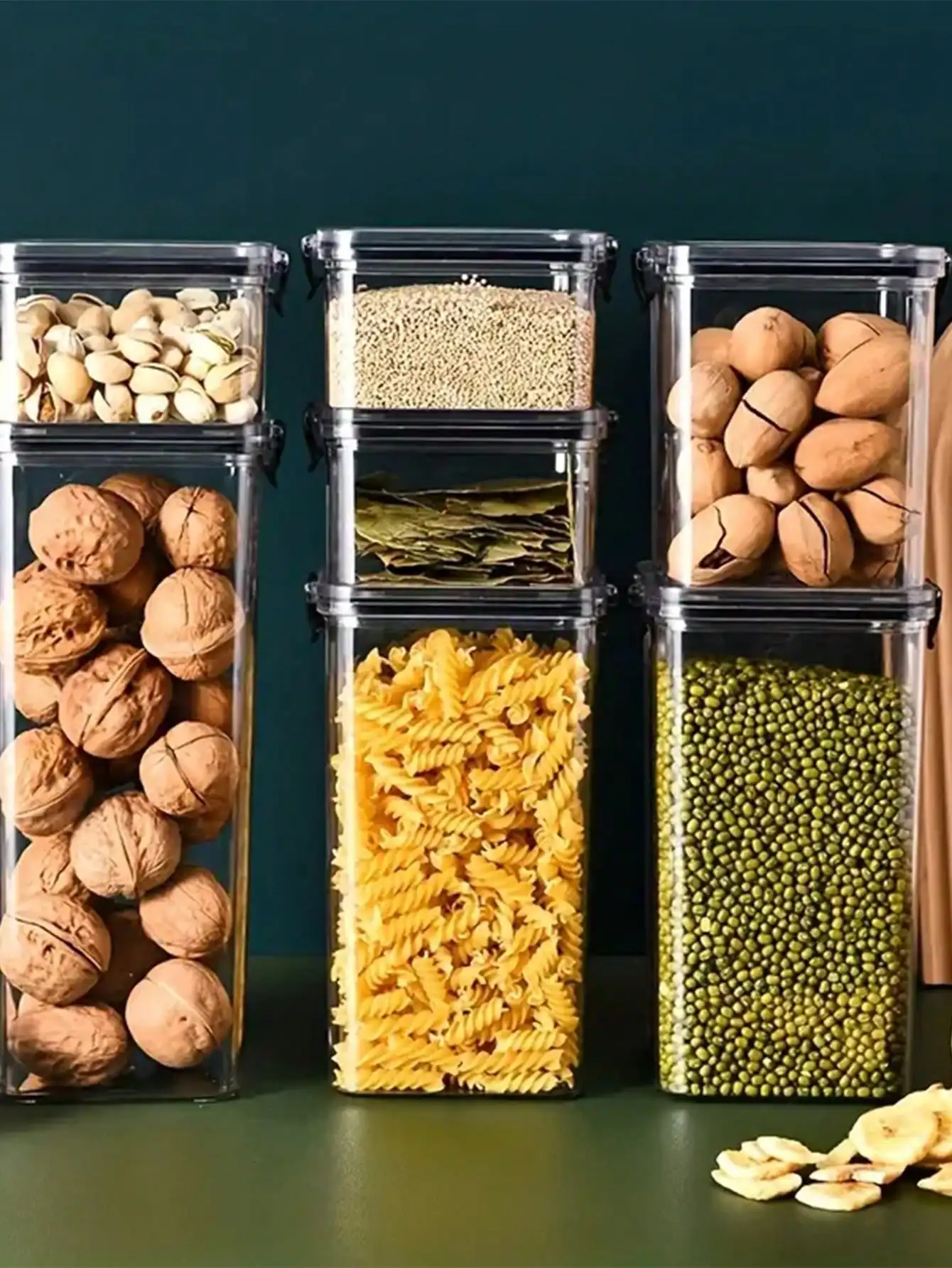 Food storage container transparent sealed storage container stacked sealed cans 1 piece