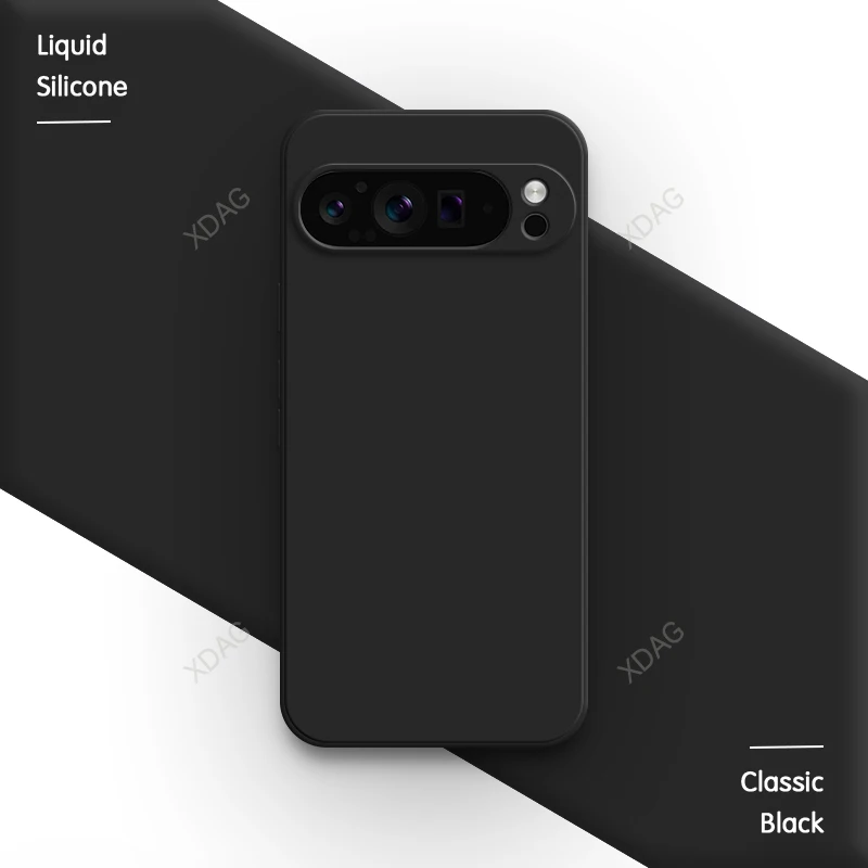 Pure Color Soft Liquid Silicone Shockproof Phone Case