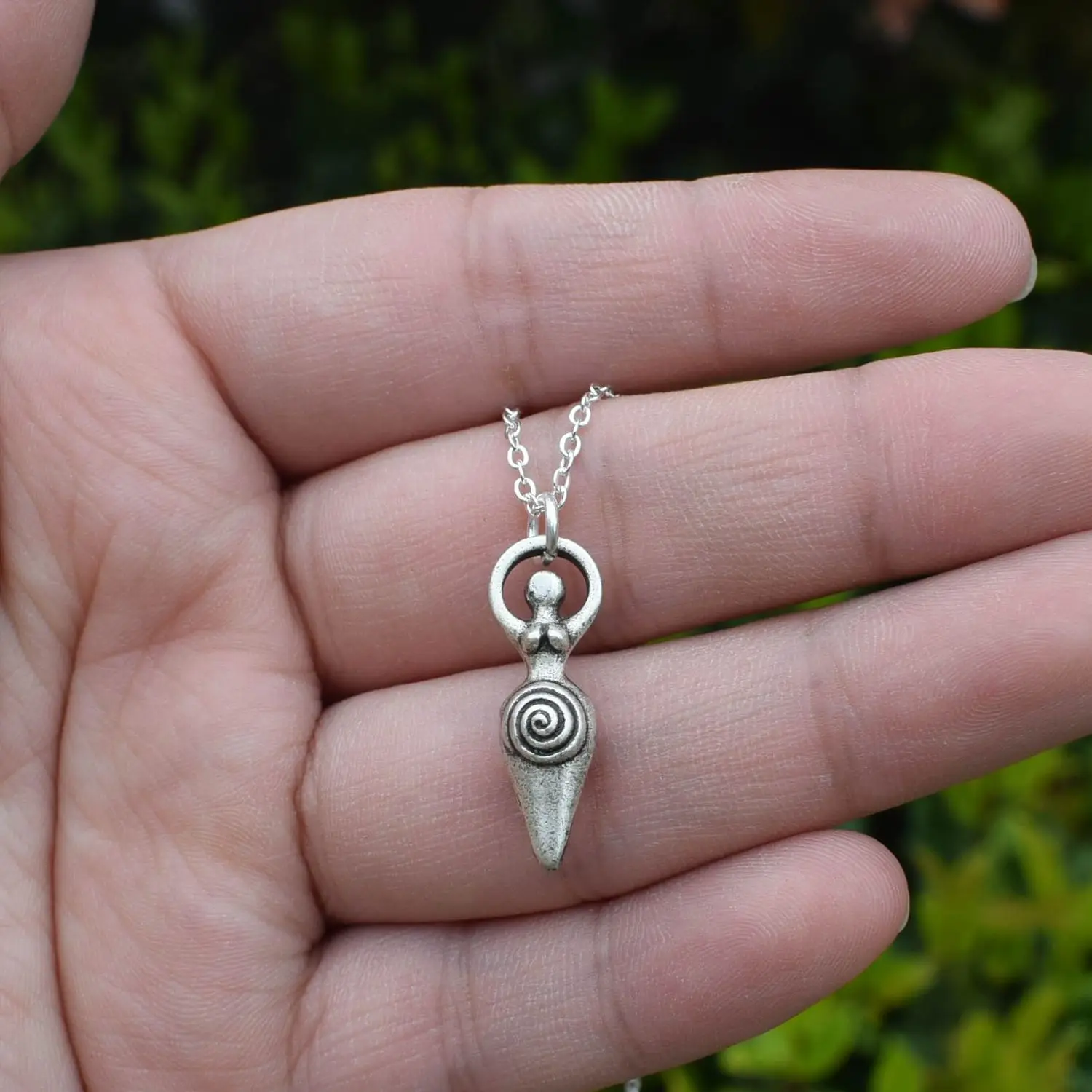 Sanlan Witch Witchcraft Fertility Spiral Goddess Charms Jewelry Necklace  For Women's And Men's Gift