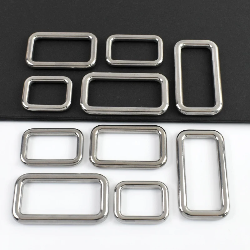 2/4/5/10Pcs 스테인레스 스틸 가방 링 버클 20/25/32/38mm 스트랩 O D 링 사각형 타원형 카라비너 ??후크 개 목걸이 벨트 루프 걸쇠