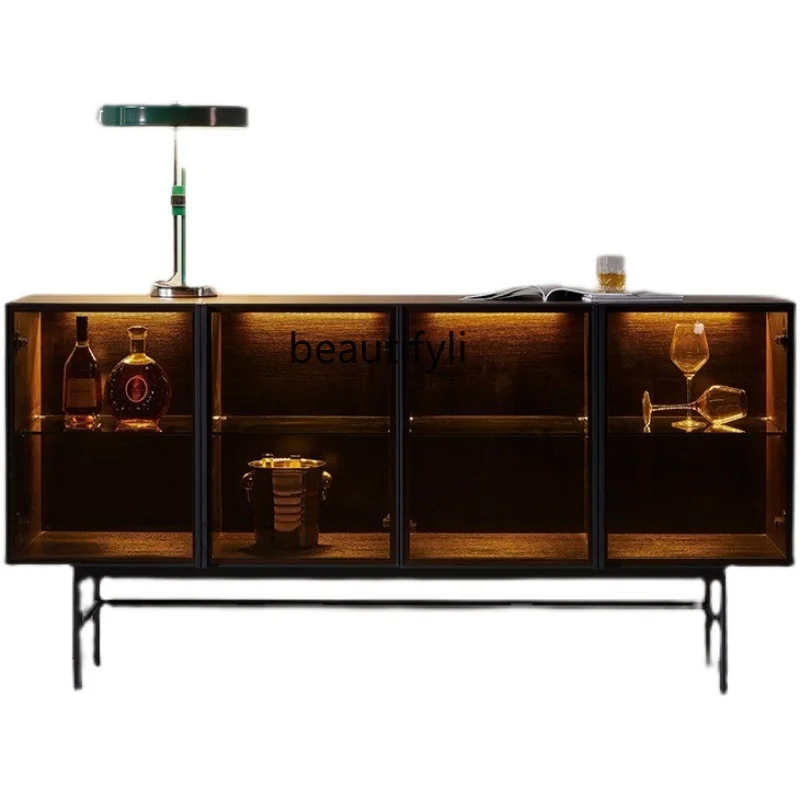 

Italian Minimalist Sideboard Ultra-Thin Affordable Luxury Style Entrance Cabinet Living Room Nordic Decoration Tea Cabinet