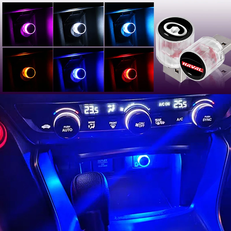 1pcs Car Interior Mini USB LED Ambient Light for Lexus 220d Nx300h Ct200h Is250 Is300h Is200 Nx